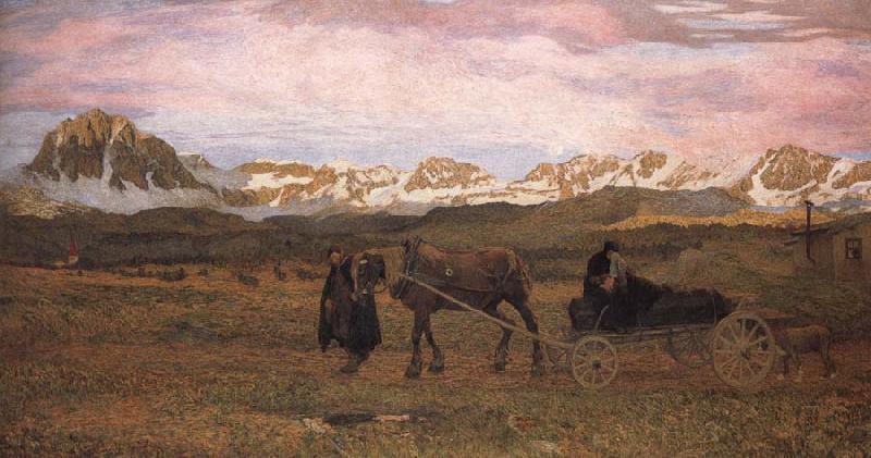 Giovanni Segantini Returning Home Germany oil painting art